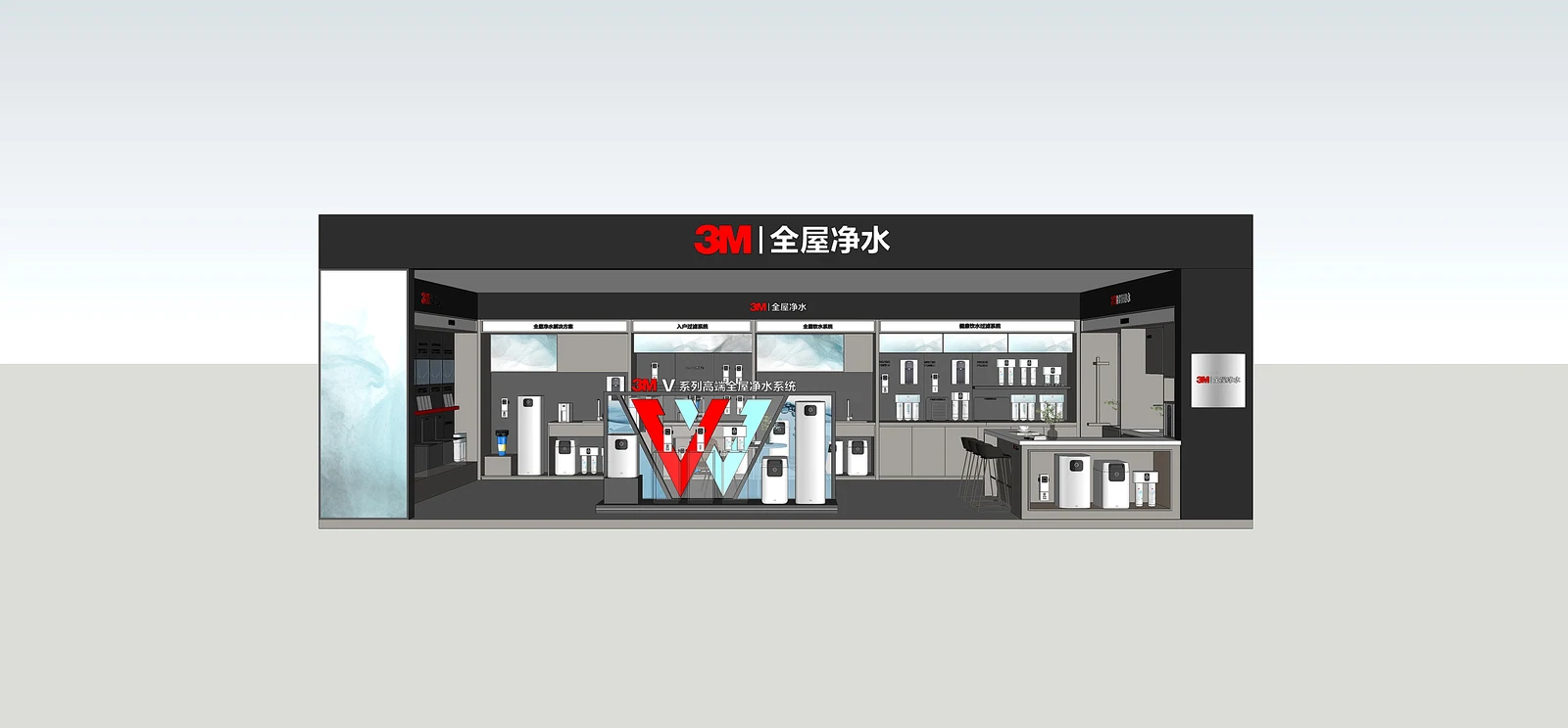 门头正面外观:黑底门头与品牌标识,建立进店第一眼识别