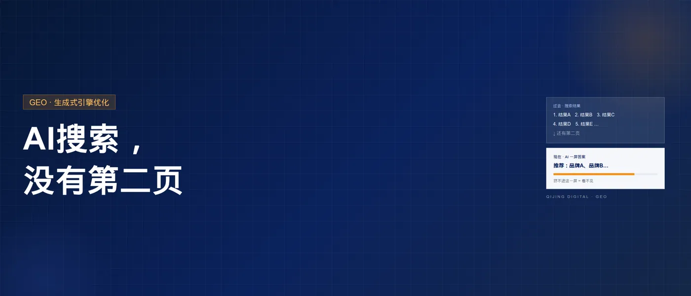 AI搜索,没有第二页